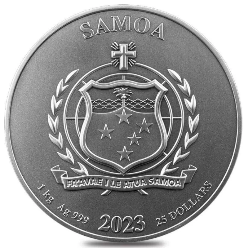 Silbermünze Samoa 