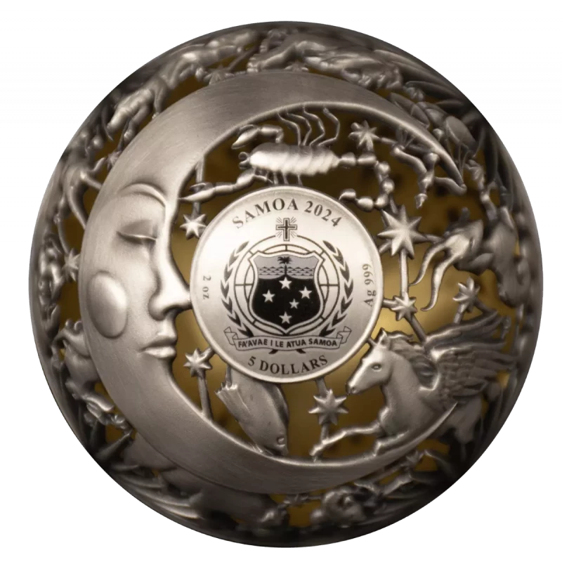Silbermünze Samoa 