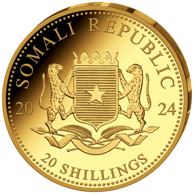 Somalia Goldmünze 