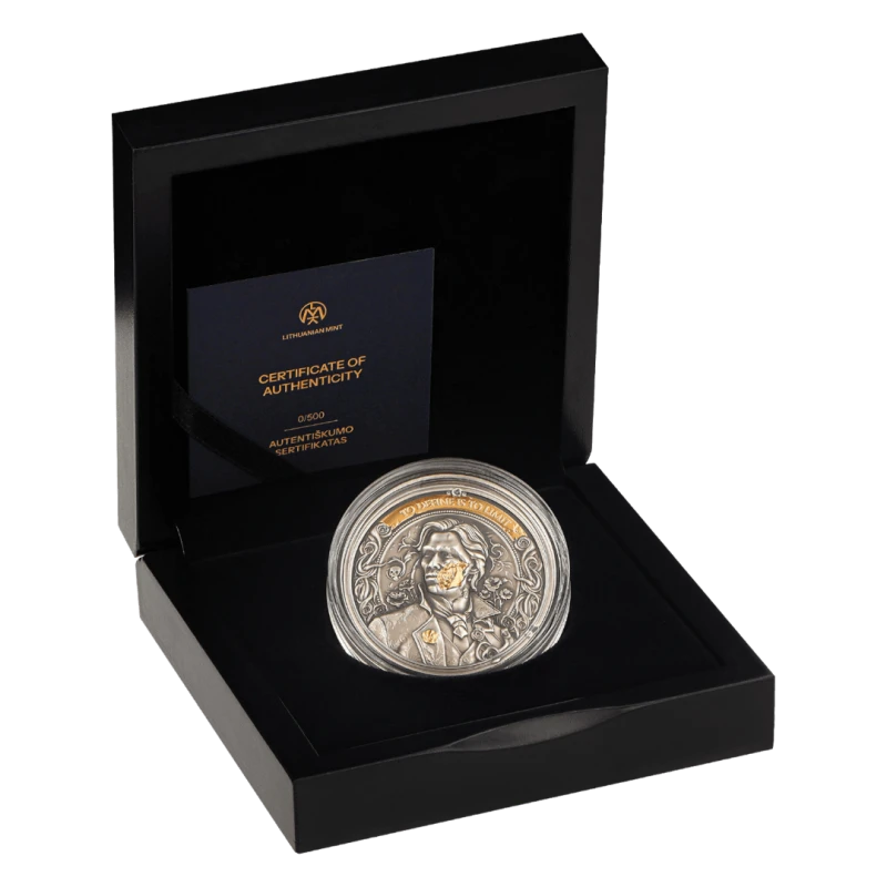 Niue: silver coin The Picture of Dorian Gray 2024 gilded 2 oz Collectible coins