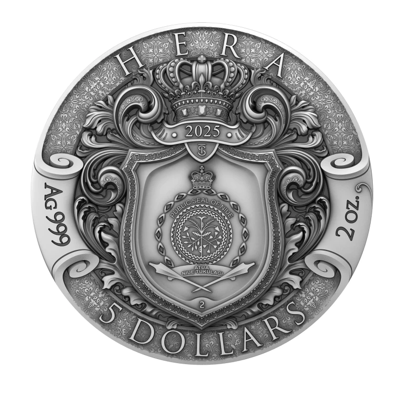 Niue: Silbermünze Hera 2025 2 oz Sammlermünzen