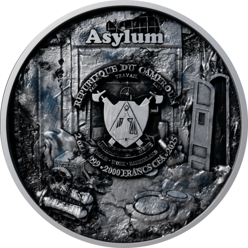 Kamerun: Silbermünze Asylum 2025 2 oz Sammlermünzen