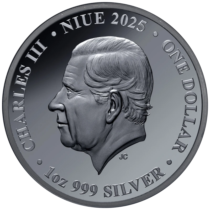 Niue Silbermünze Titanic 2025 Polierte Platte 1 oz Farbig Sammlermünzen