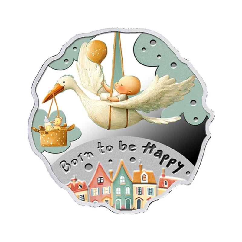 Cameroon: silver coin Born to be happy 2025 Proof 16.81 g Collectible coins