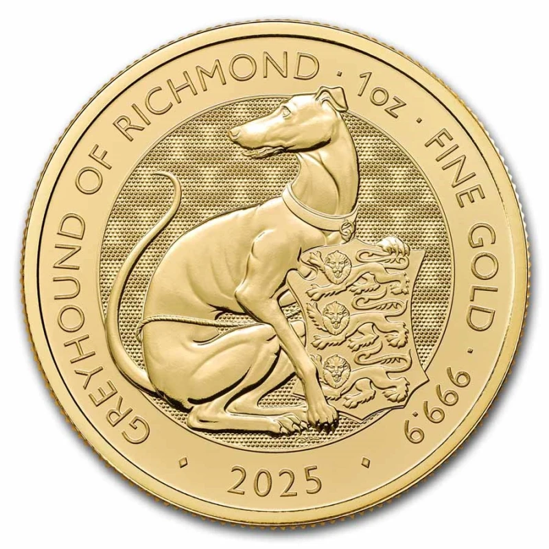 UK: Goldmünze Greyhound of Richmond 2025 1 oz Anlagemünzen