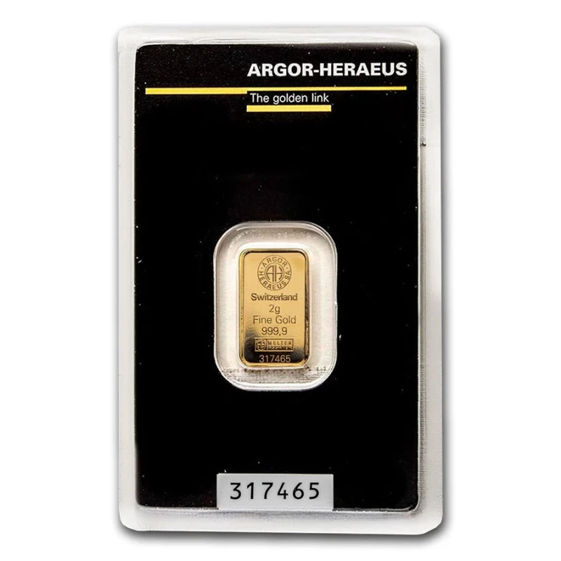 Schweiz: 2 g Goldbarren Anlagebarren