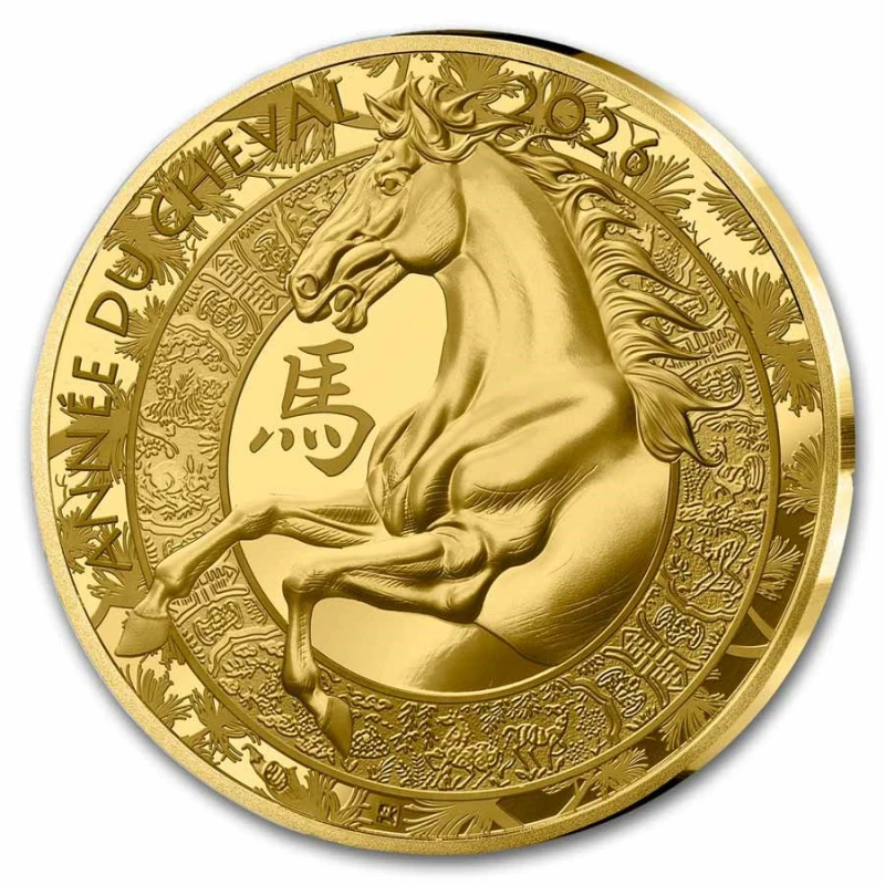 France: gold coin Year of the Horse 2026 Proof 7.78 g 1/4 oz Collectible coins