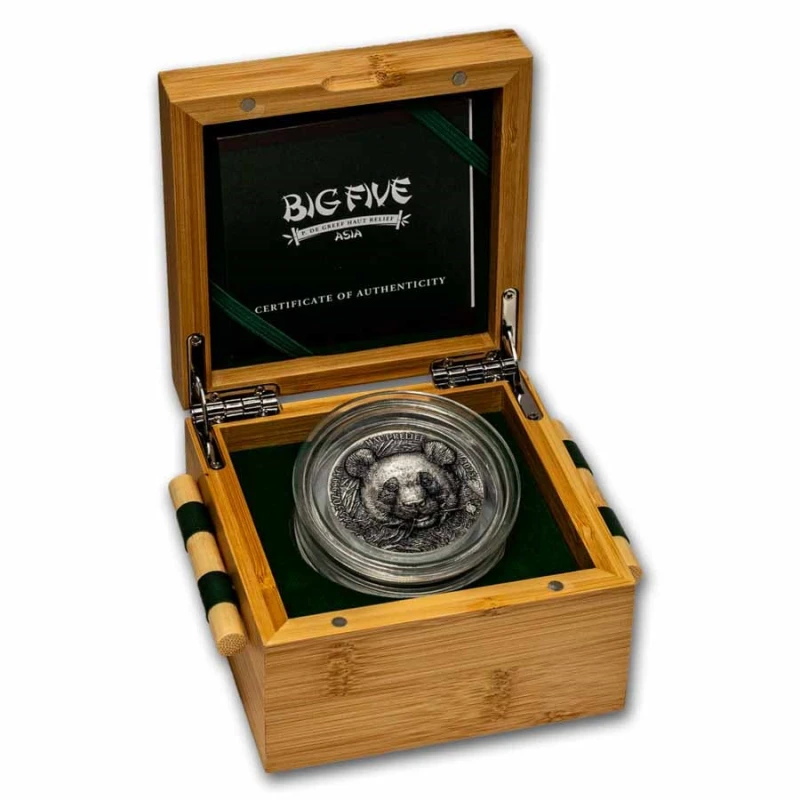 Côte d'Ivoire (Elfenbeinküste): Silbermünze Panda 2025 5 oz Sammlermünzen