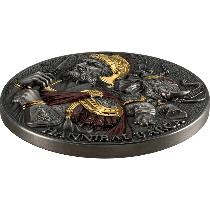 Kamerun: Silbermünze Hannibal 2025 5 oz Sammlermünzen