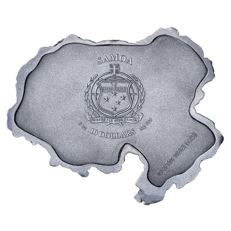 Samoa Silbermünze Hogwarts-Schloss 2025 5 Feinunzen Sammlermünzen