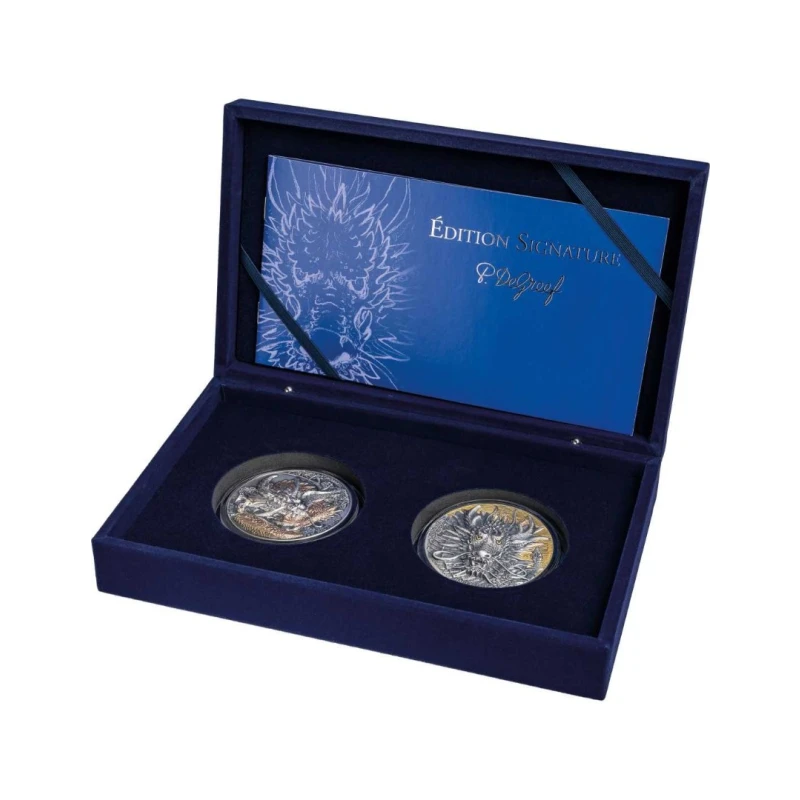 Republik Côte d'Ivoire: Silbermünzen Phoenix 2025 10 oz Sammlermünzen