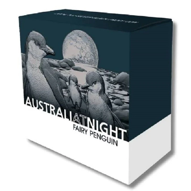 Niue: Silbermünze Fairy Penguin 2024 polierte Platte 1 oz Sammlermünzen