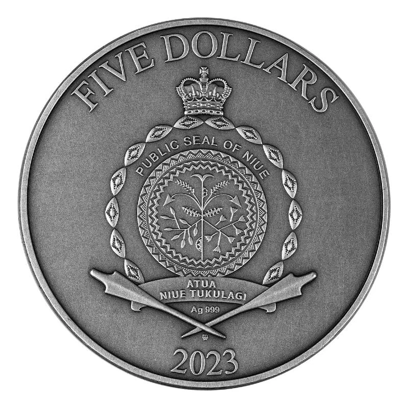 Niue: Silbermünze Lord of Valhalla Odin 2023 vergoldet 2 oz Sammlermünzen