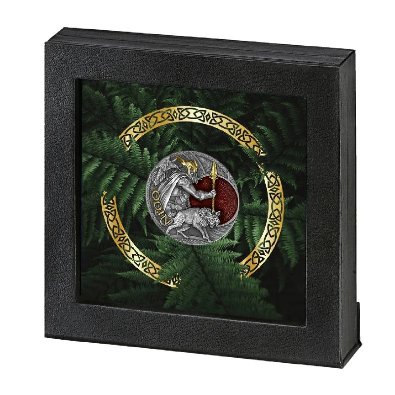 Niue: Silbermünze Lord of Valhalla Odin 2023 vergoldet 2 oz Sammlermünzen