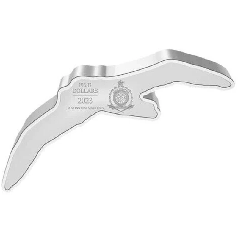 Niue: Silbermünze Wanderalbatros 2023 polierte Platte 2 oz Sammlermünzen