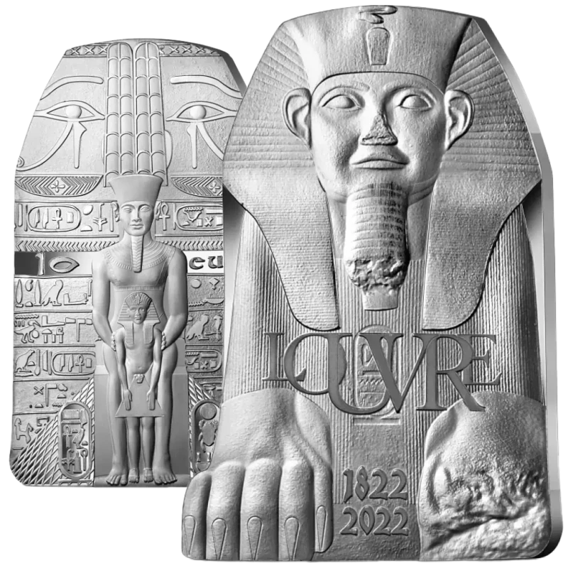 Frankreich Silbermünze Louvre 2022 Polierte Platte 22,2 g Sammlermünzen
