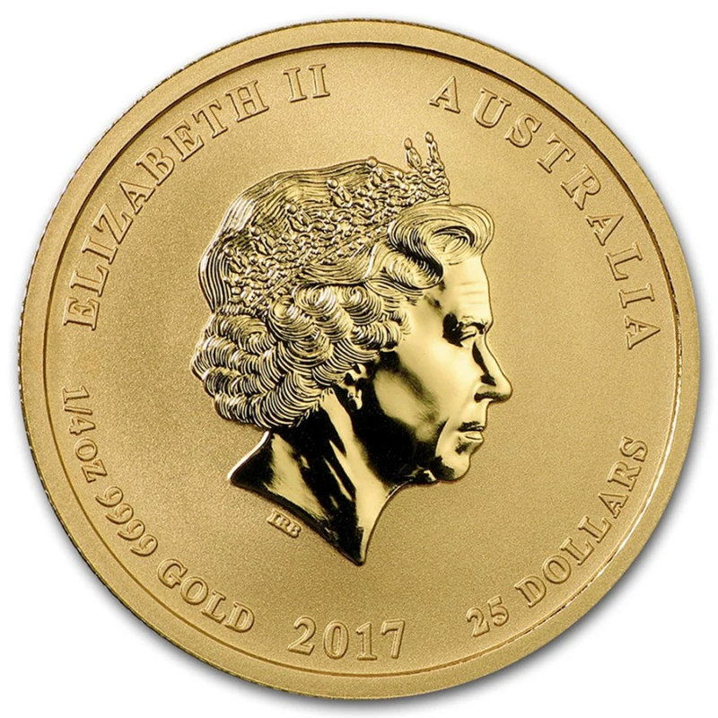 Australien Goldmünze Lunar II Jahr des Hahns 2017 1/4 oz Sammlermünzen