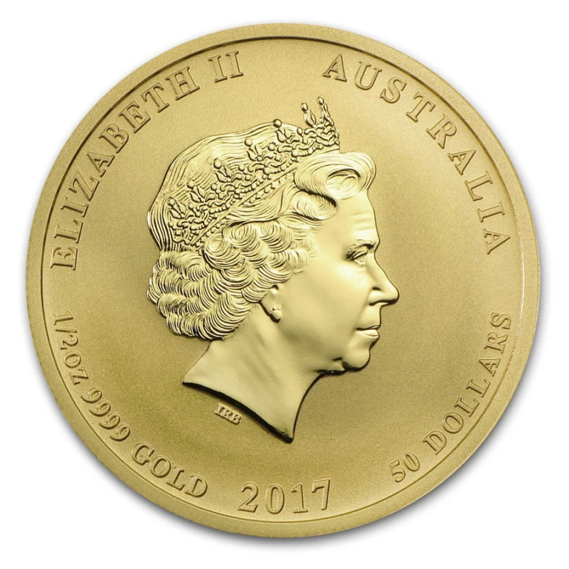 Australien Goldmünze Lunar II Jahr des Hahns 2017 1/2 oz Sammlermünzen