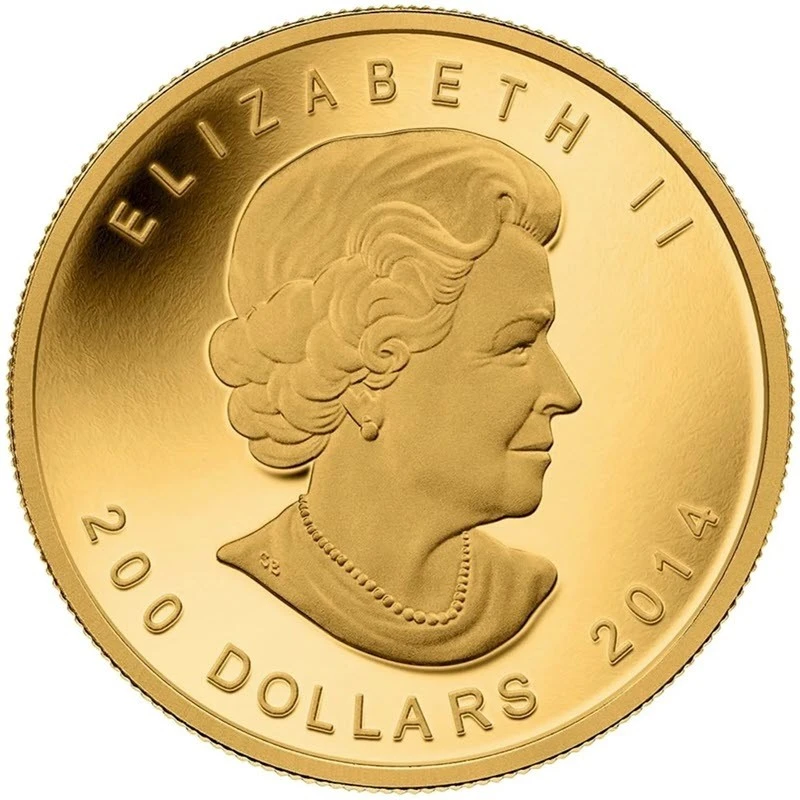 Kanada Goldmünze Heulender Wolf 2014 polierte Platte 1 Unze Sammlermünzen