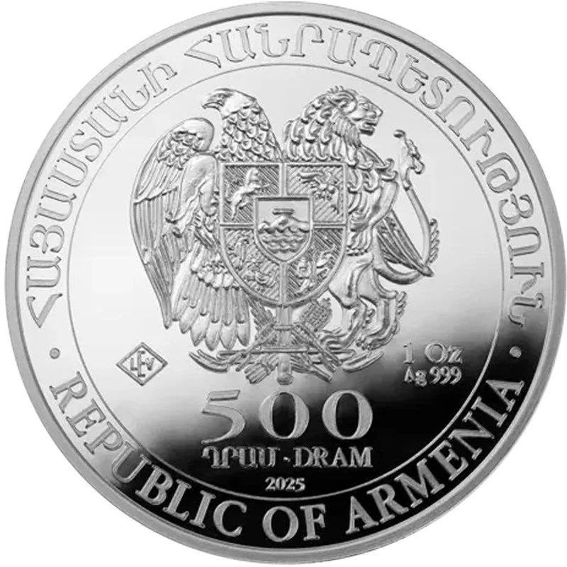 Armenien Silbermünze Arche Noah Baby Boy 2025 koloriert 1 oz Sammlermünzen