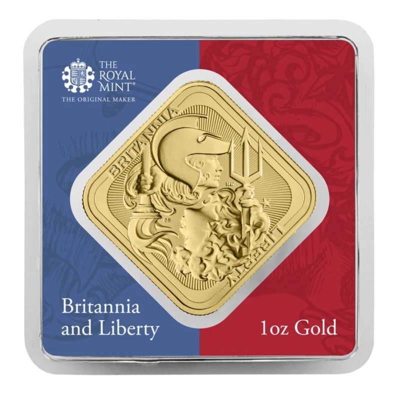 United Kingdom Gold Bar Britannia and Liberty 1 oz Investment bullion