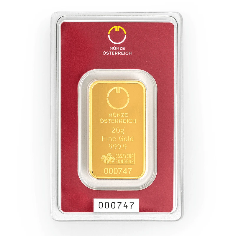 Münze Österreich 20 g Goldbarren (0,9999) Anlagebarren